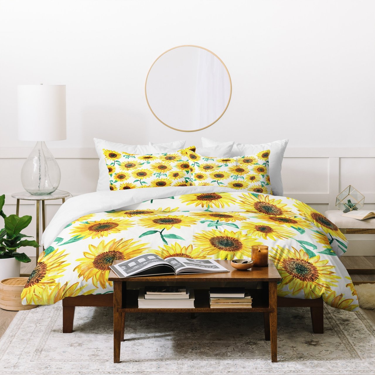 Dash and Ash Sunny Sunflower Duvet Cover