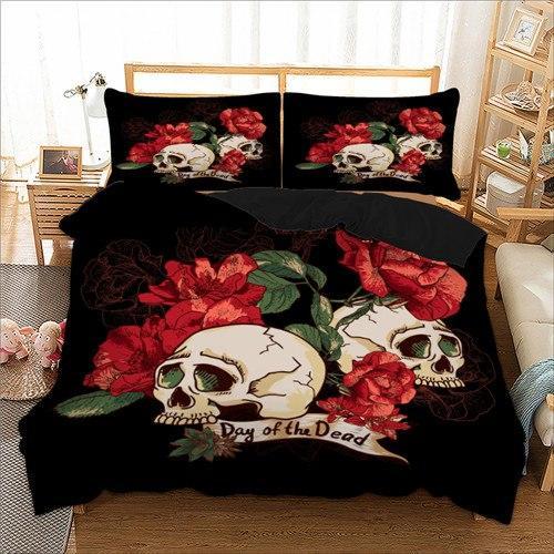 Day of the deadkull 3D Customized Duvet Cover Bedding Sets