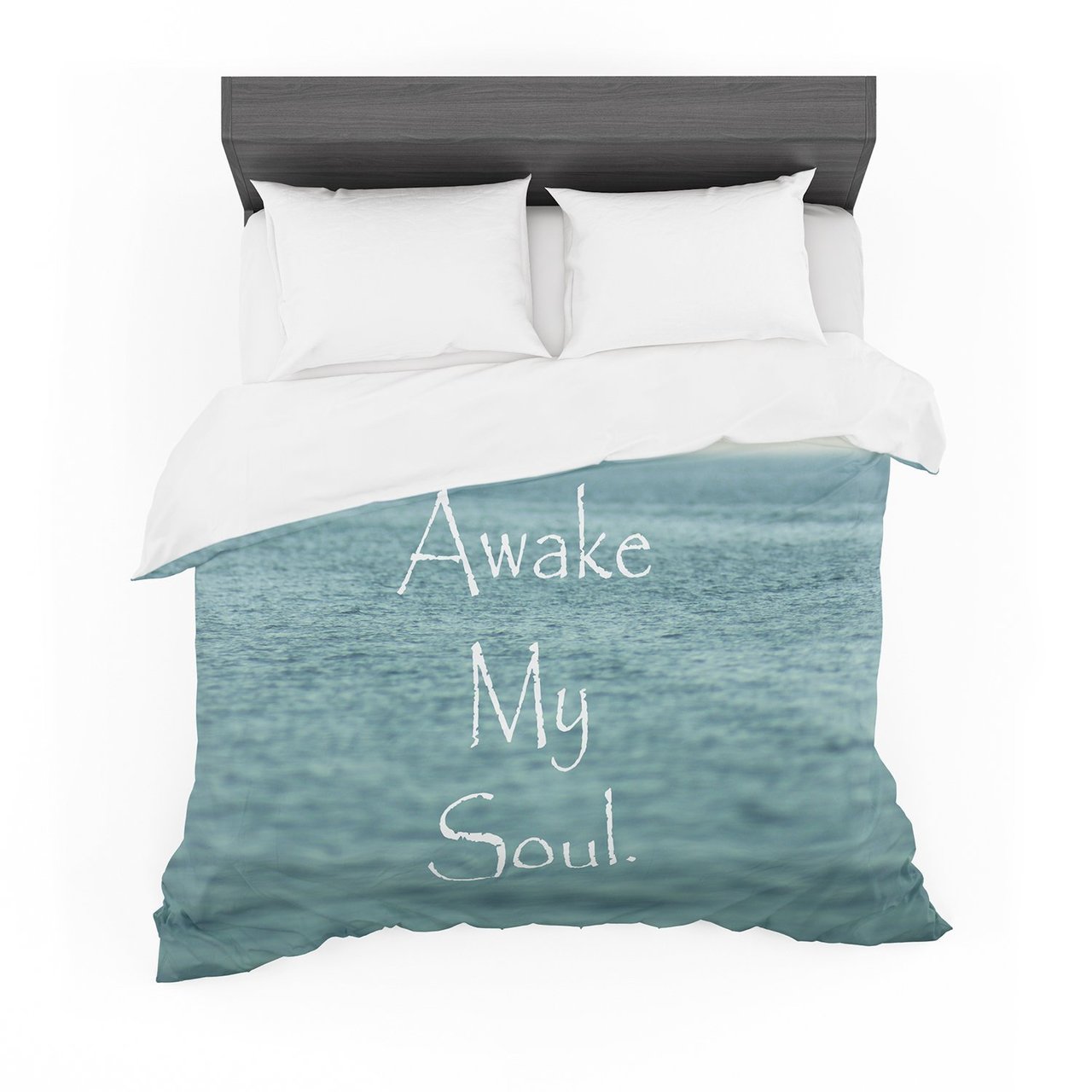 Debbra Obertanec ‘Awake Myoul’ Blue Teal Featherweight3D Customized Duvet Cover Bedding Sets