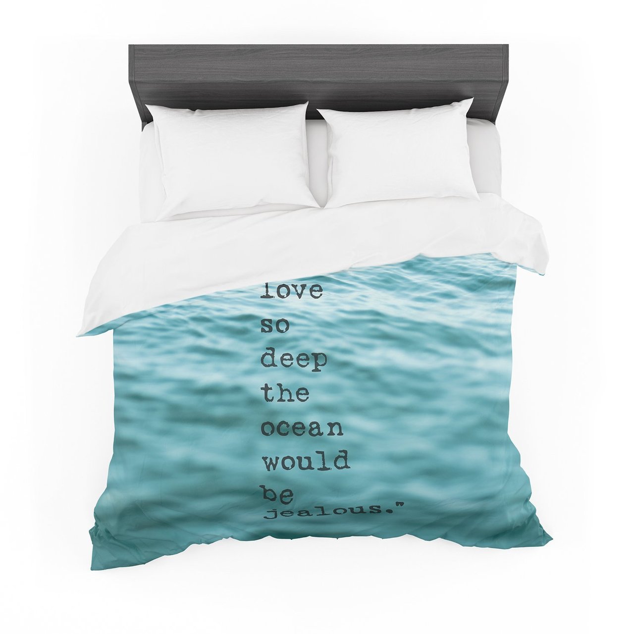 Debbra Obertanec ‘Crave Love’ Blue Ocean Featherweight3D Customized Duvet Cover Bedding Sets