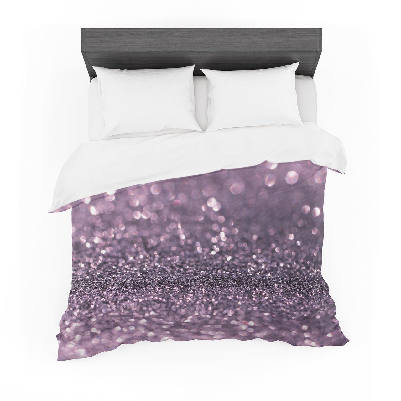 Debbra Obertanec ‘Lavenderparkle’ Purple Glitter Featherweight3D Customized Duvet Cover Bedding Sets