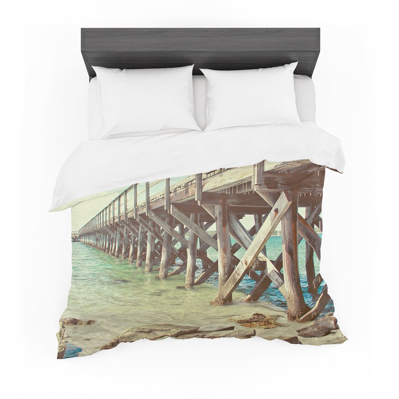 Debbra Obertanec ‘On The Pier’ Beach Featherweight3D Customized Duvet Cover Bedding Sets