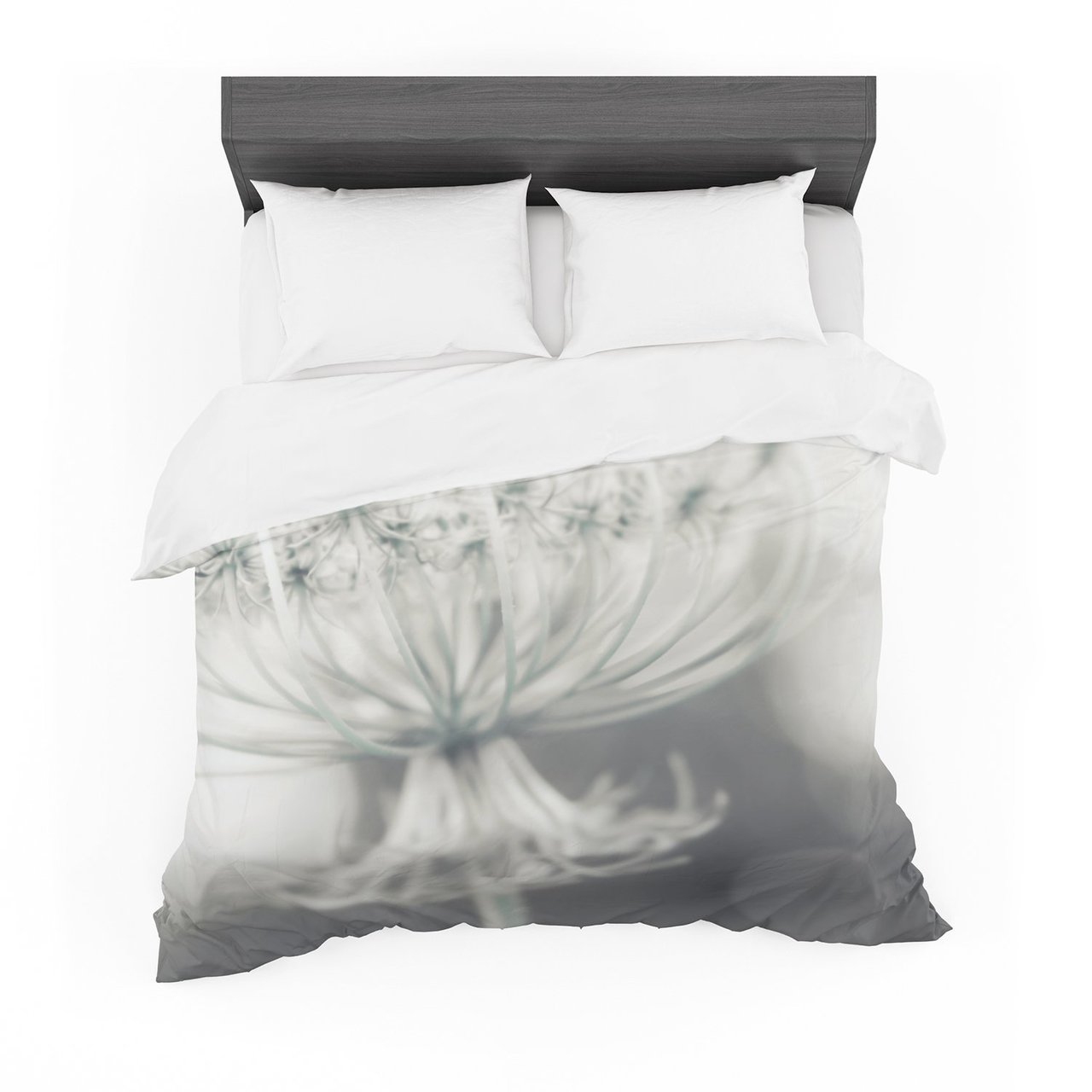 Debbra Obertanec ‘Queen’ White Flower Featherweight3D Customized Duvet Cover Bedding Sets