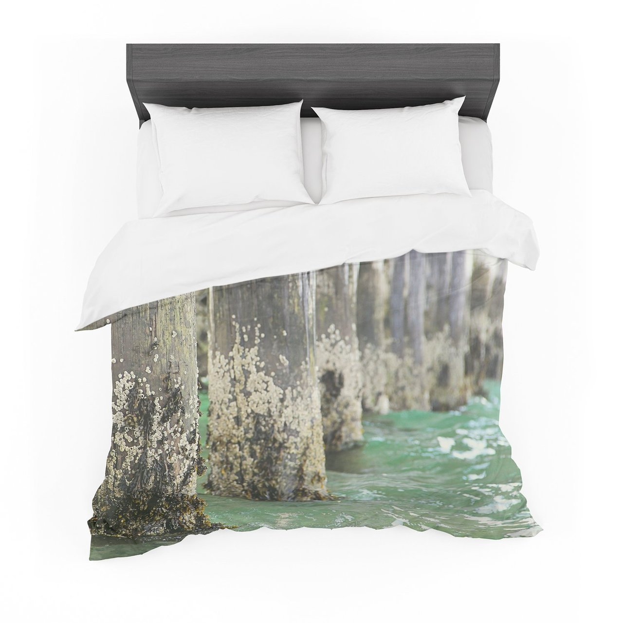 Debbra Obertanec ‘Saltwater Pylons’ Wooden Featherweight3D Customized Duvet Cover Bedding Sets