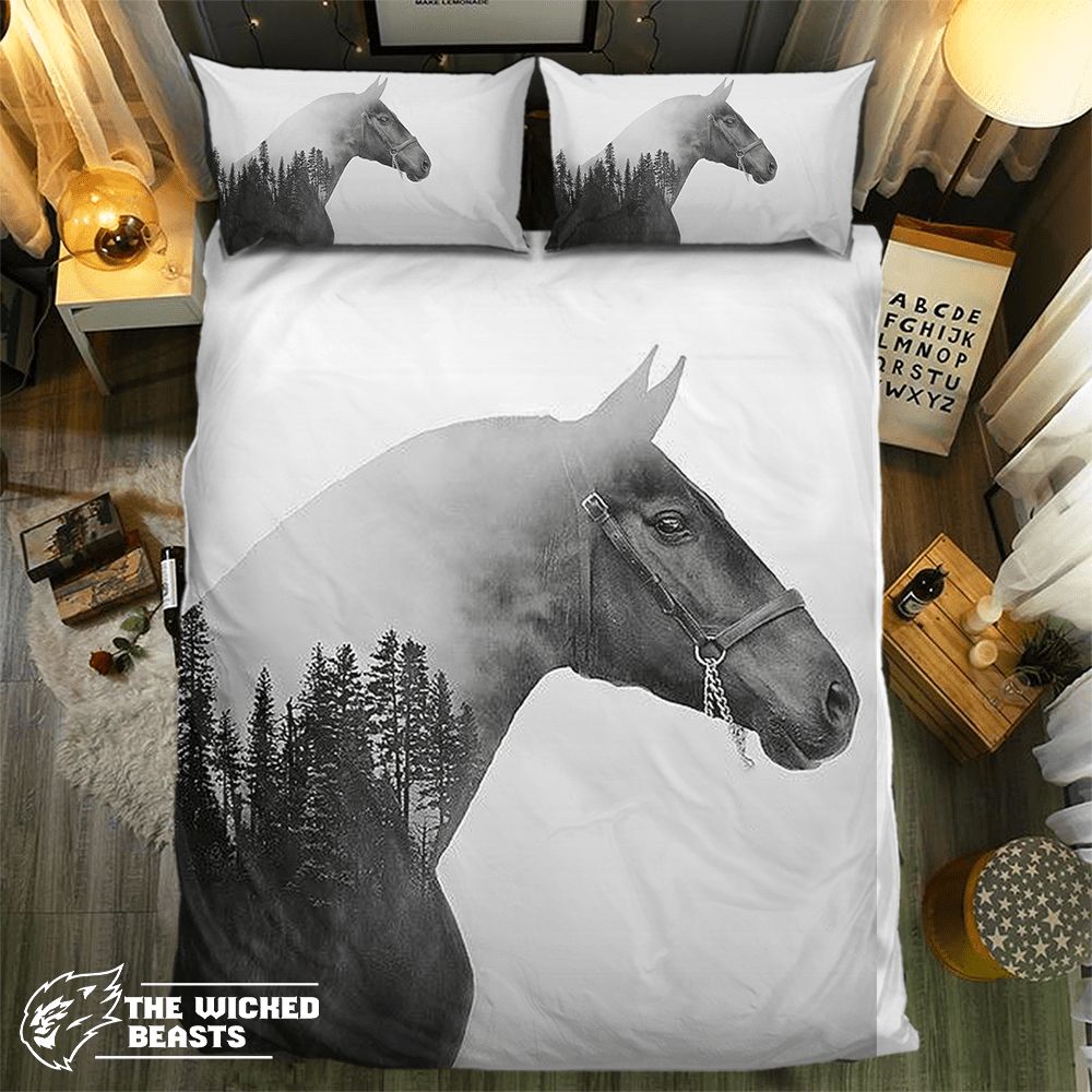 Deep Forest Horse 0914103D Customized Duvet Cover Bedding Sets