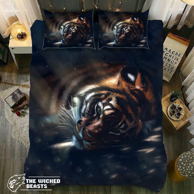 Default Air And Fire Tiger3D Customized Duvet Cover Bedding Sets