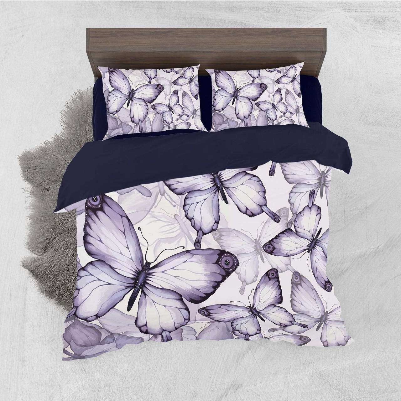 Default Banded Peacock3D Customized Duvet Cover Bedding Sets