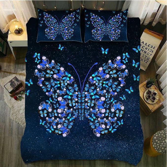 Default Blue Morpho Butterfly3D Customized Duvet Cover Bedding Sets