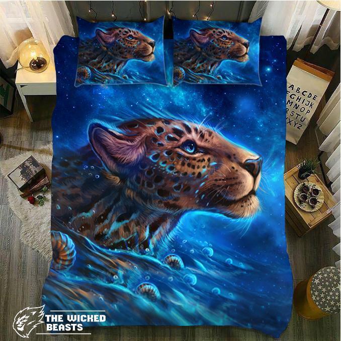 Default Blue Ocean Leopard3D Customized Duvet Cover Bedding Sets