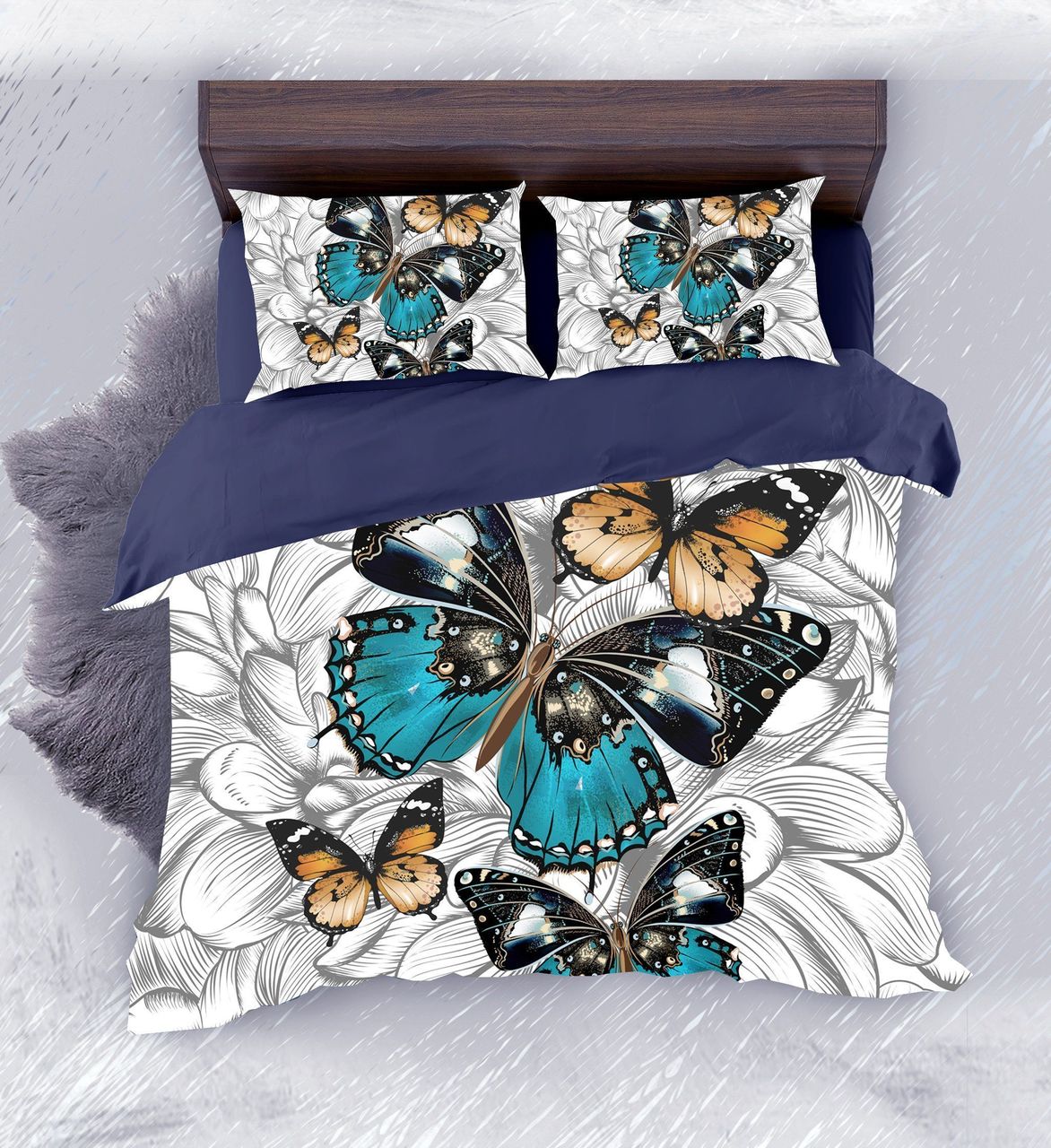 Default Butterfly Pencil Flower3D Customized Duvet Cover Bedding Sets
