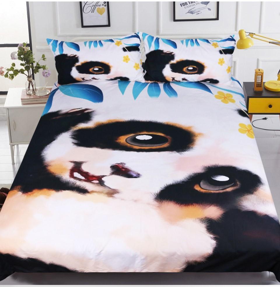 Default Cute Pandas3D Customized Duvet Cover Bedding Sets