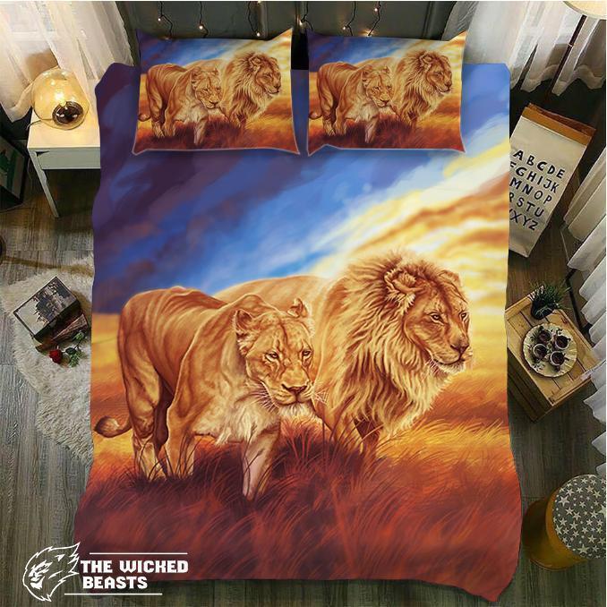 Default pringfield Lion3D Customized Duvet Cover Bedding Sets