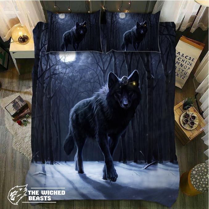 Default The Lone Wolf3D Customized Duvet Cover Bedding Sets