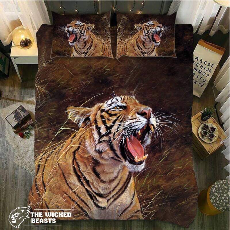 Default The Wild Tiger3D Customized Duvet Cover Bedding Sets