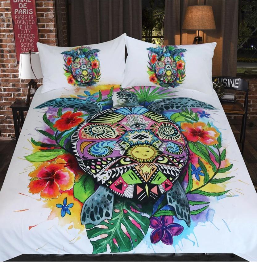 Default Turtle Life3D Customized Duvet Cover Bedding Sets