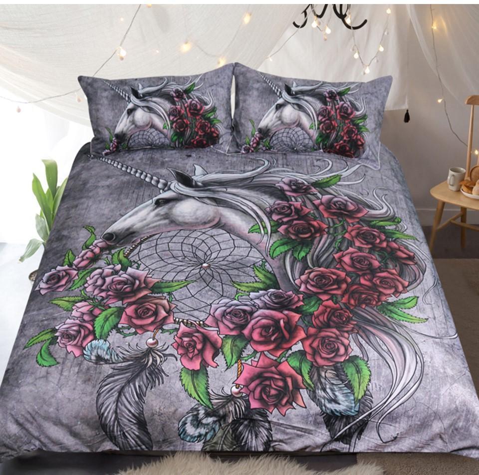 Default Unicorn Dreamcatchers3D Customized Duvet Cover Bedding Sets