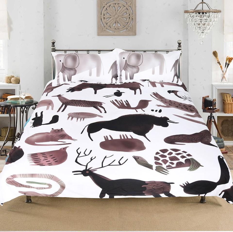 Default Wild Animalss3D Customized Duvet Cover Bedding Sets