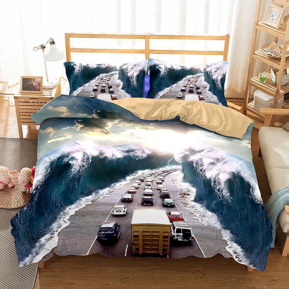 Digital Printin Hurricane Florence Path Allize Bedroom Household Itemss3D Customized Duvet Cover Bedding Sets