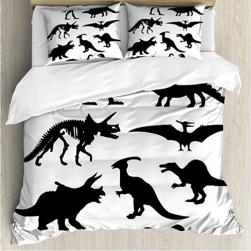 Dinosaur Skeleton Bone Duvet Cover Set
