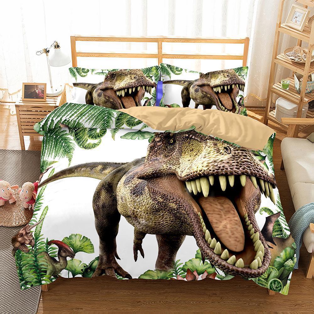 Dinosaur theme digital printing bedroom household items variousizes quilt cover bedspreads3D Customized Duvet Cover Bedding Sets