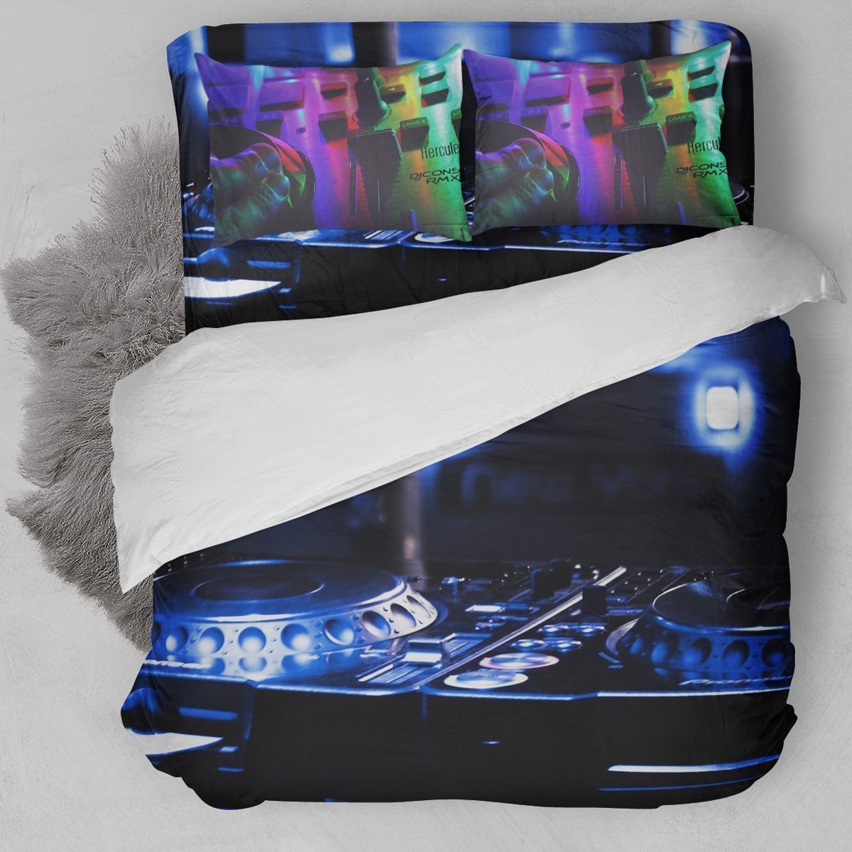 DJ Desk Artwork A Bedding Set