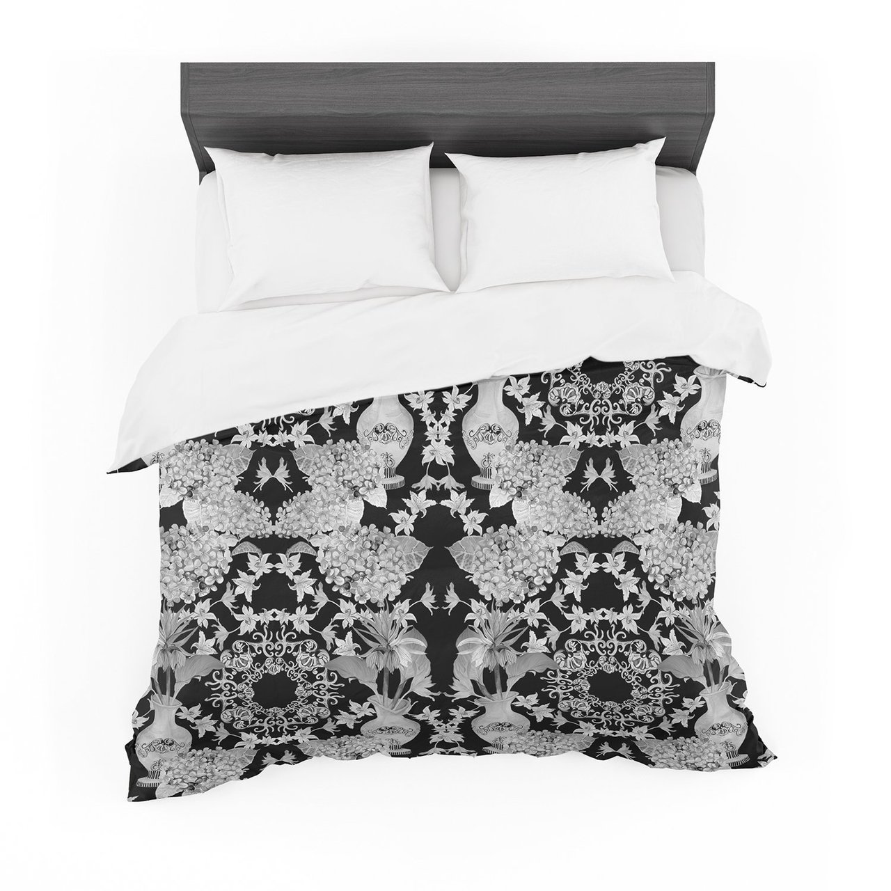 DLKG Design ‘Versailles Black’ Featherweight3D Customized Duvet Cover Bedding Sets