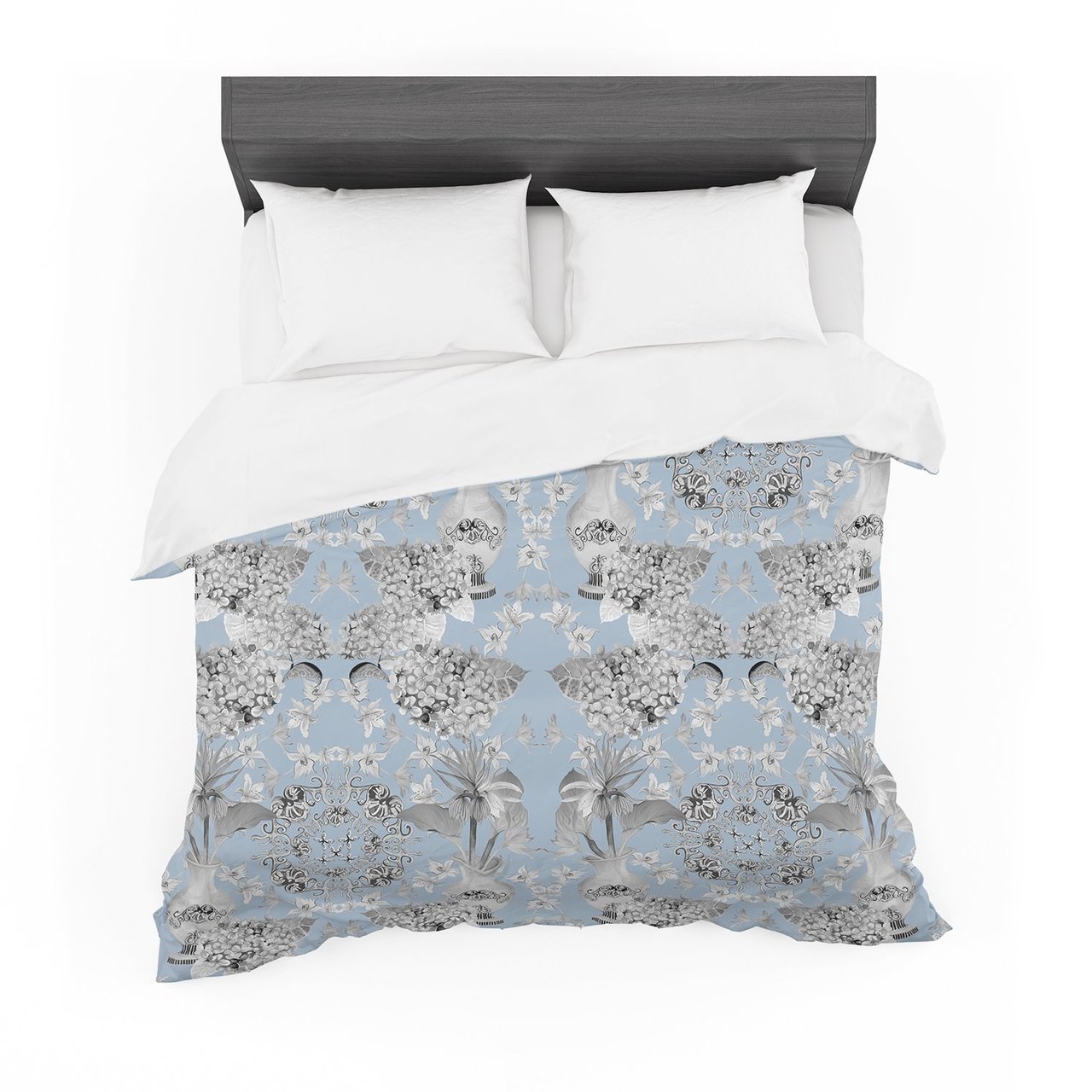DLKG Design ‘Versailles Blue’ Featherweight3D Customized Duvet Cover Bedding Sets