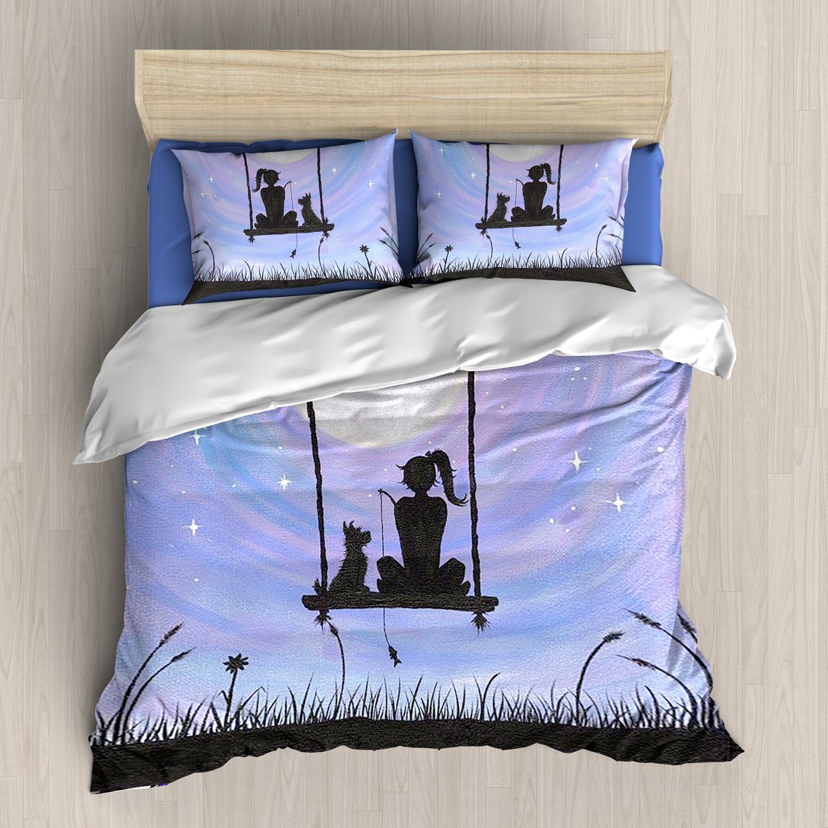 Dog & Girl 3 4 Pcs/S 3D Customized Duvet Cover Bedding Sets