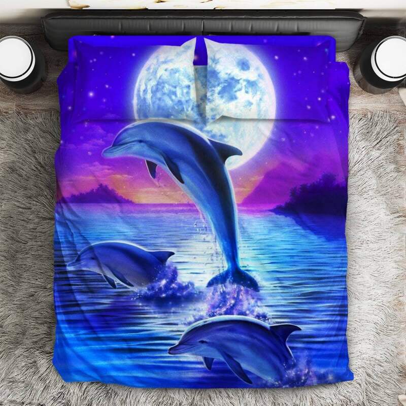Dolphin 3D Customized Duvet Cover Bedding Sets