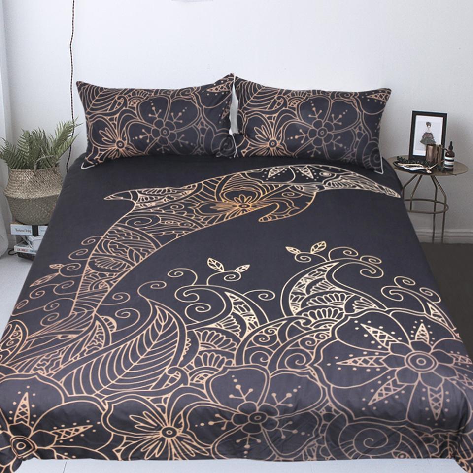 Dolphin Waves Bedding Set