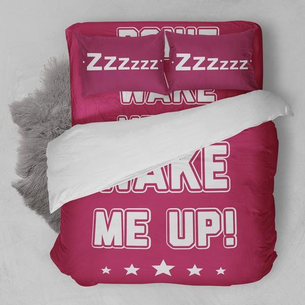 Don’t Wake Me Up 3D Customized Duvet Cover Bedding Sets