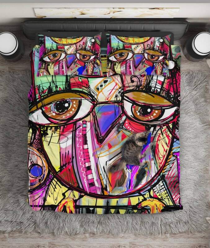 Doodle Owl Digital Artwork ART HOP 3D Customized Duvet Cover Bedding Sets