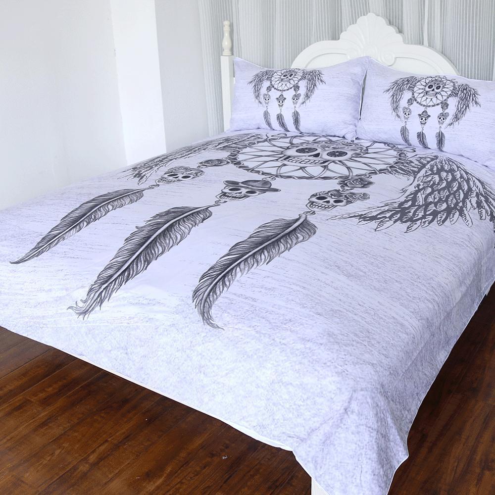 Dreamcatcher Wings kulls ART HOP 3D Customized Duvet Cover Bedding Sets