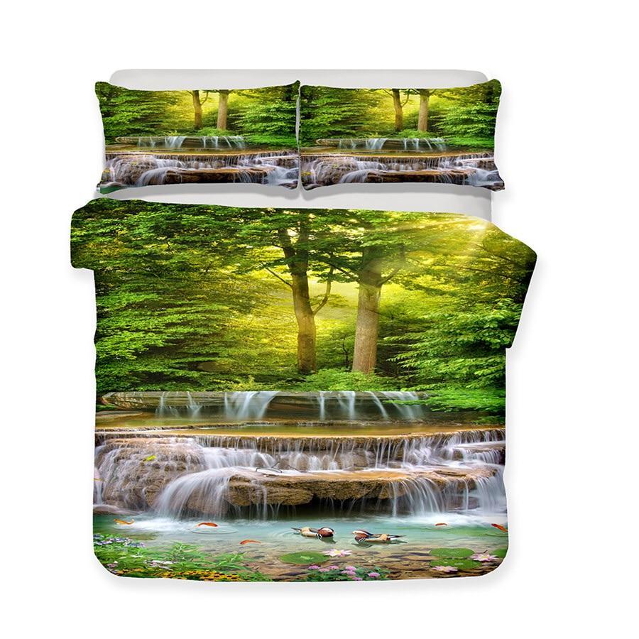 Ducks In The Park 3D Customized Duvet Cover Bedding Sets