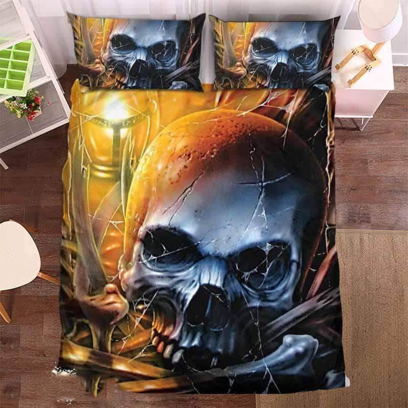 Dusty Skull 3D Customized Duvet Cover Bedding Sets