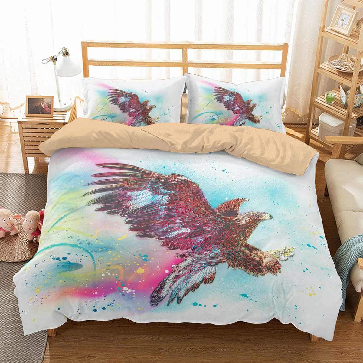 Eagle 3D Customized Duvet Cover Bedding Sets