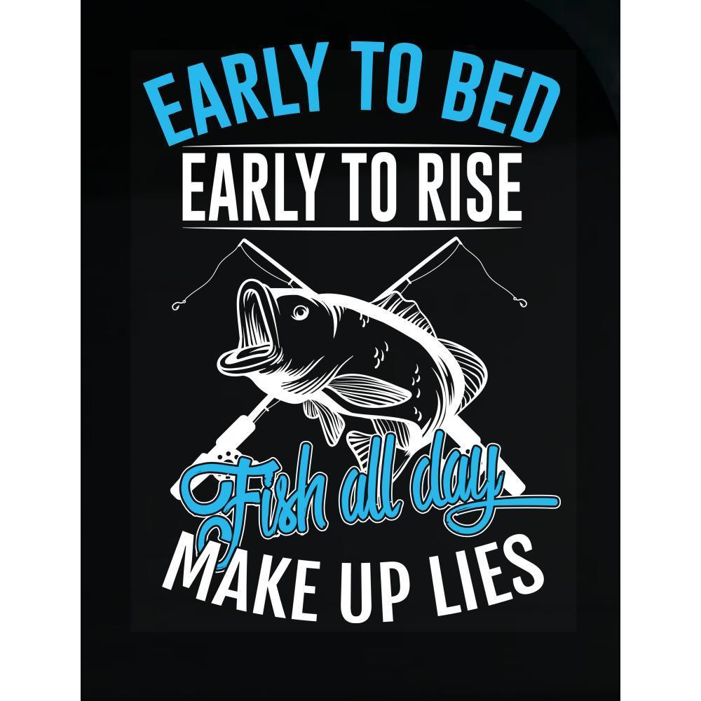 Early to Early to Rise FISH ALL DAY Make Up Lies Transparent ticker 3D Customized Duvet Cover Bedding Sets