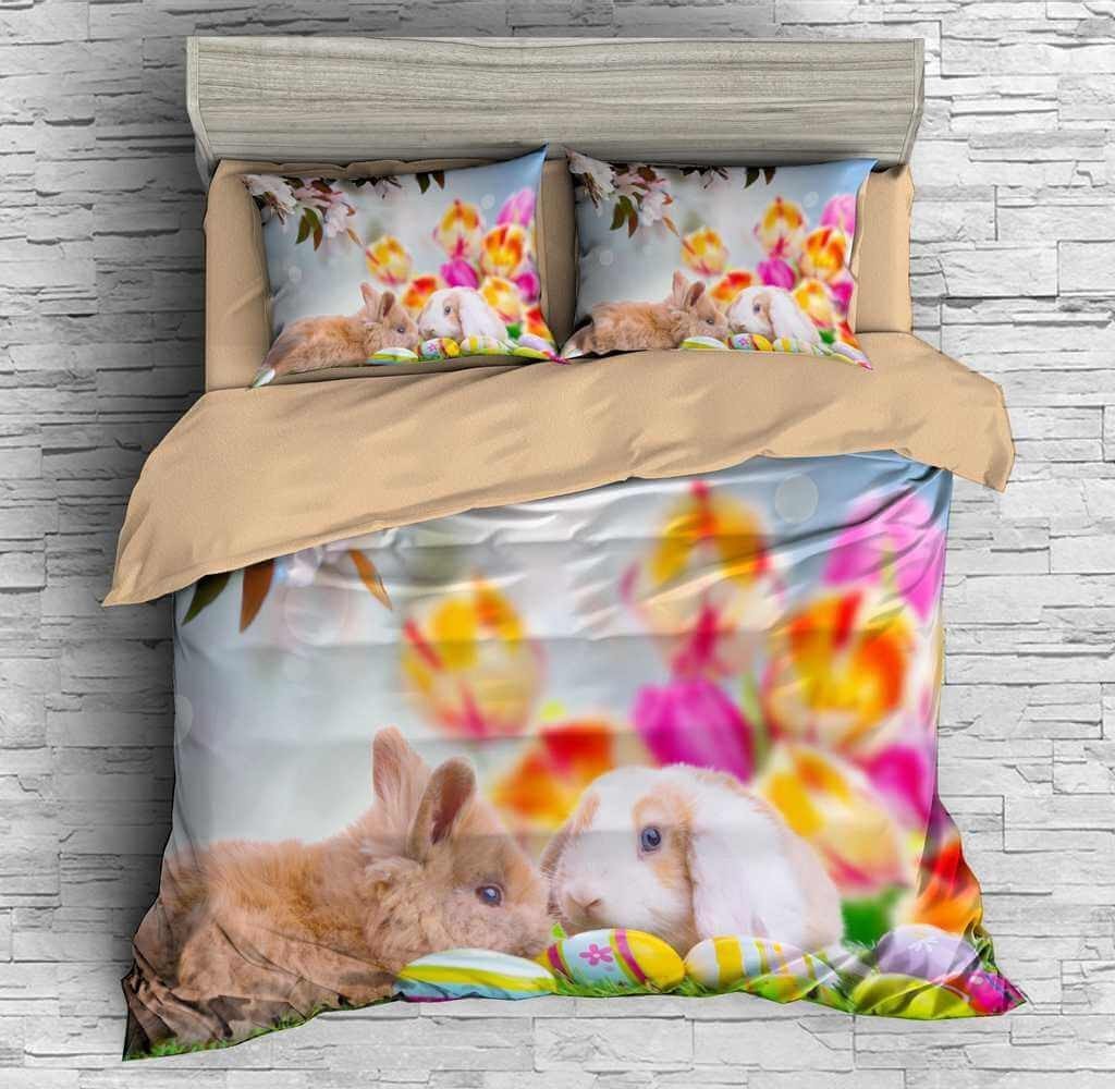 Easter Bunny 4 3D Customized Duvet Cover Bedding Sets