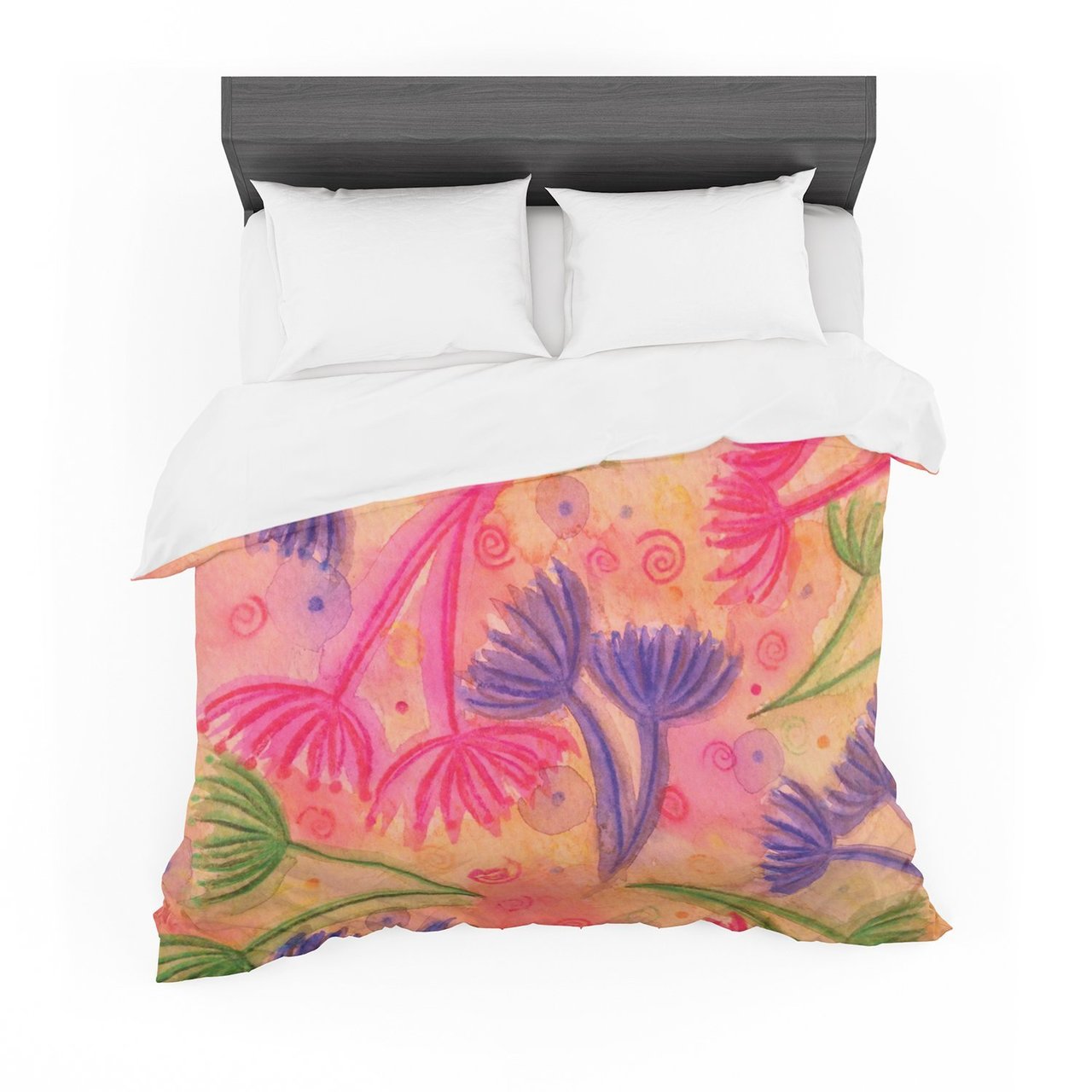 Ebi Emporium ‘Cow Parsley’ Cotton3D Customized Duvet Cover Bedding Sets