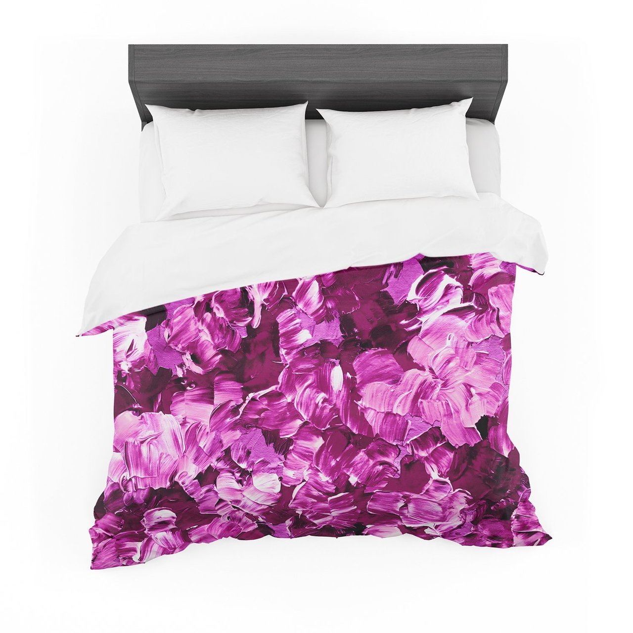 Ebi Emporium ‘Floral Fantasy III’ Magenta Featherweight3D Customized Duvet Cover Bedding Sets