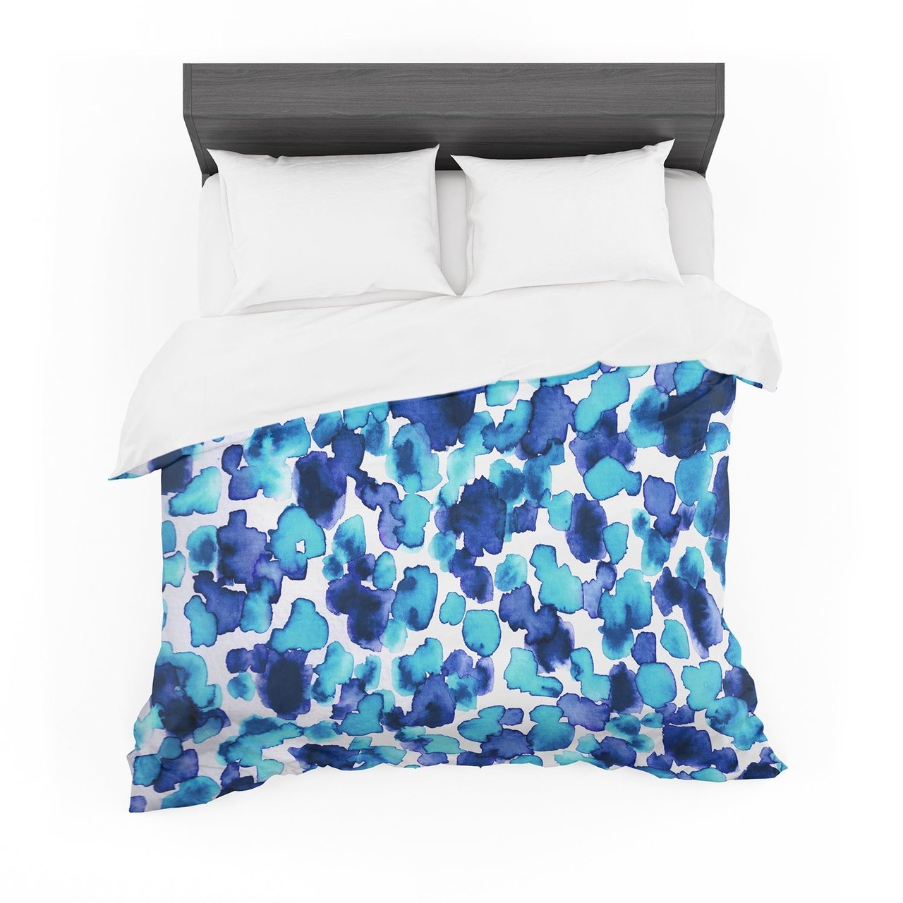 Ebi Emporium ‘Giraffepots Aqua’ Blue Featherweight3D Customized Duvet Cover Bedding Sets
