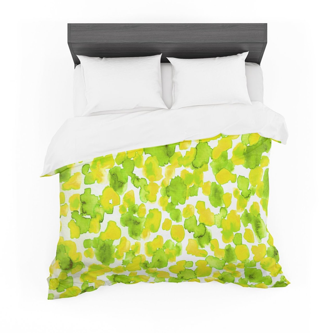 Ebi Emporium ‘Giraffepots Lemon Lime’ Green Yellow Featherweight3D Customized Duvet Cover Bedding Sets