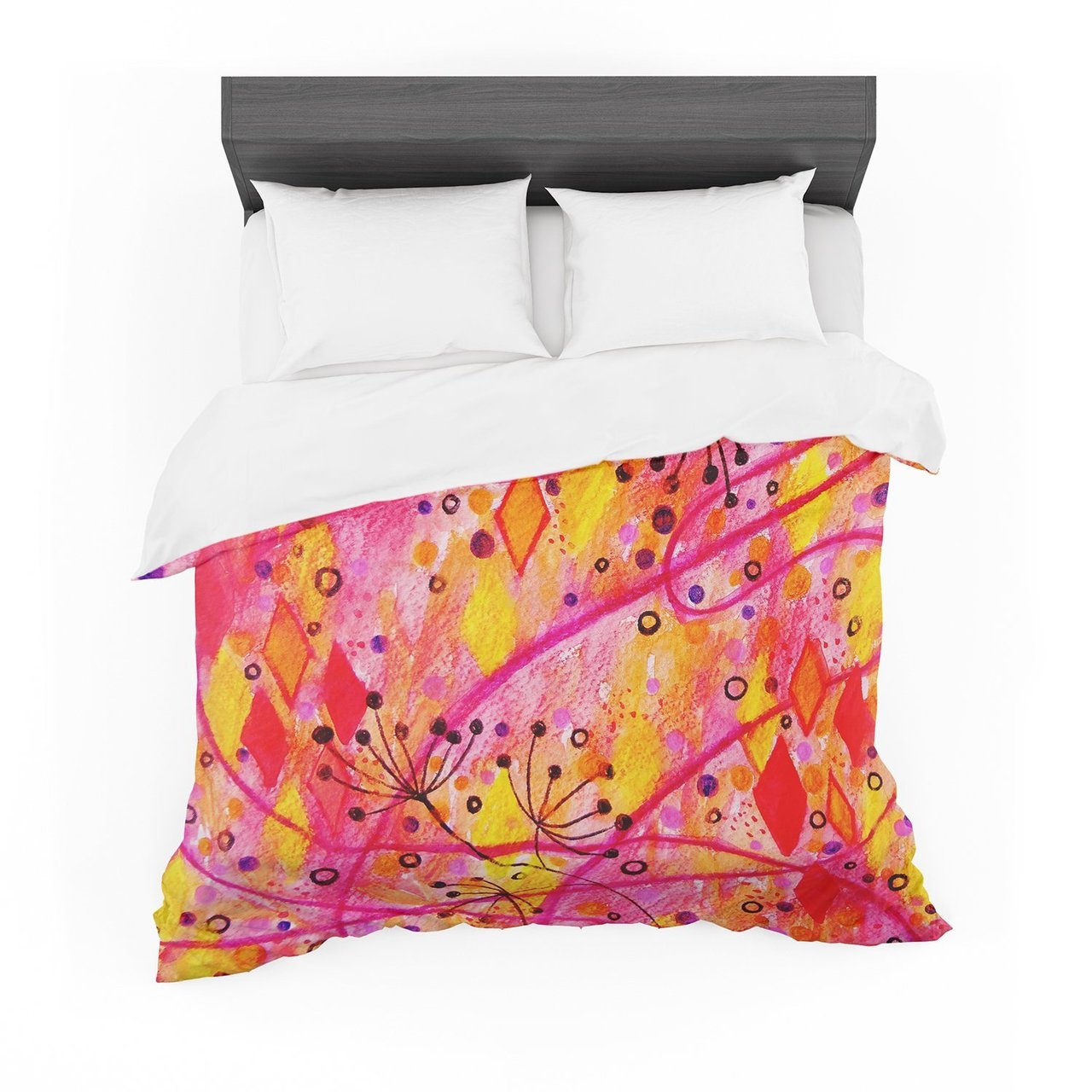 Ebi Emporium ‘Into the Fall’ Orange Pink Featherweight3D Customized Duvet Cover Bedding Sets