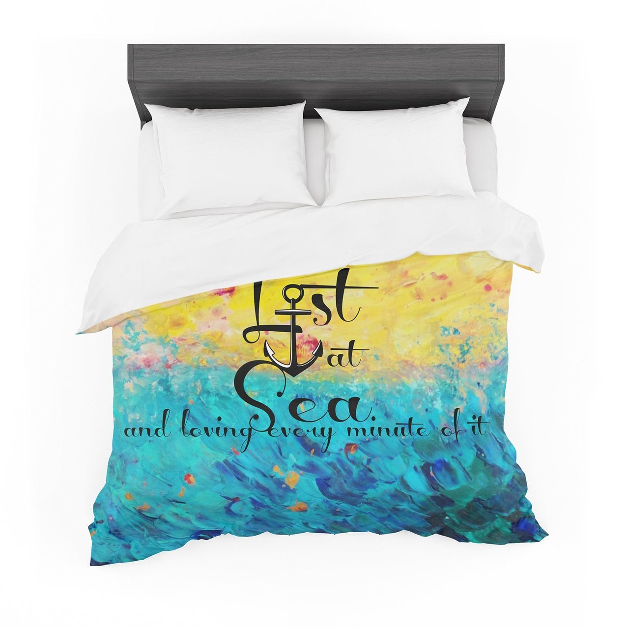 Ebi Emporium ‘Lost atea’ Yellow Blue Featherweight3D Customized Duvet Cover Bedding Sets