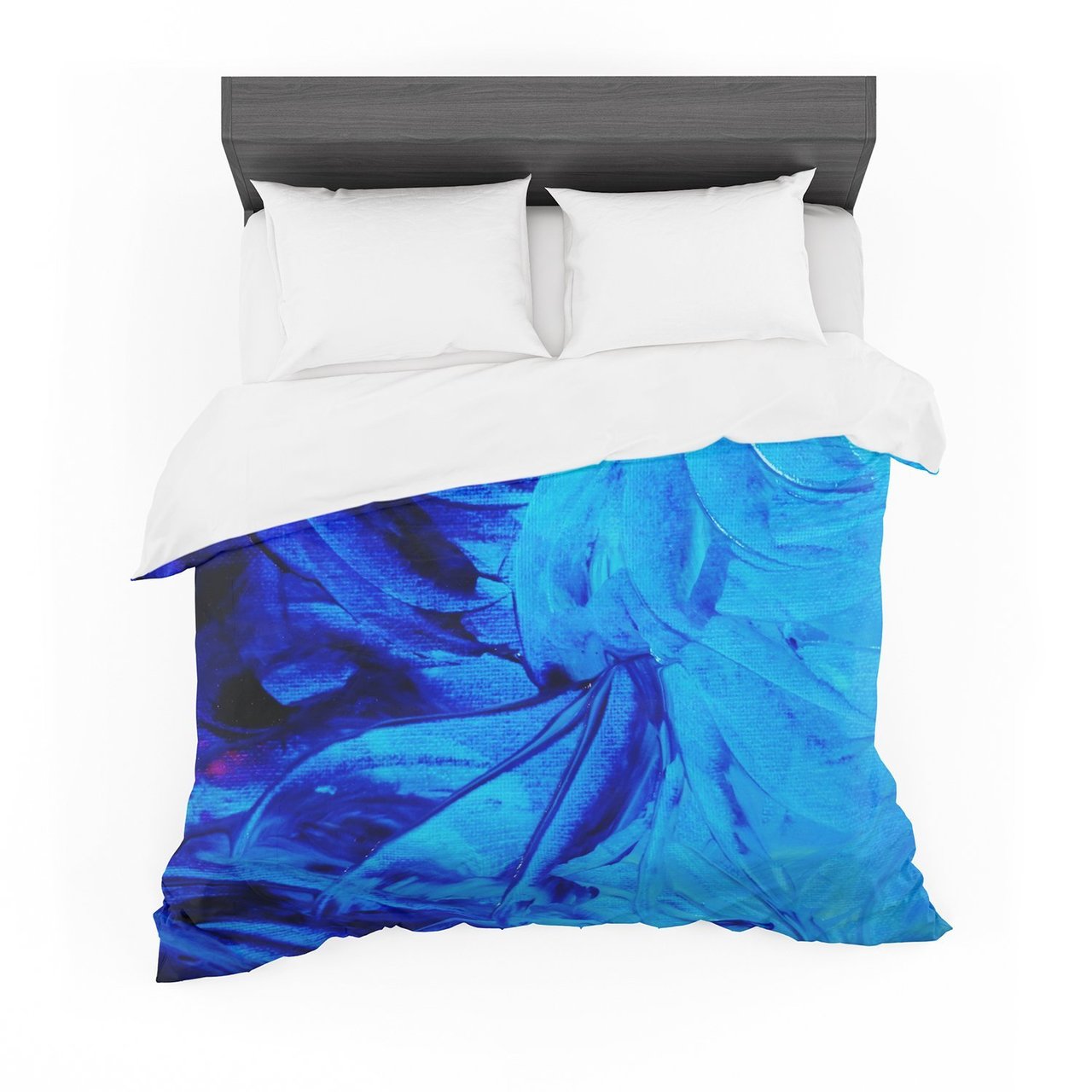 Ebi Emporium ‘Petal Pinwheels’ Blue Aqua Featherweight3D Customized Duvet Cover Bedding Sets