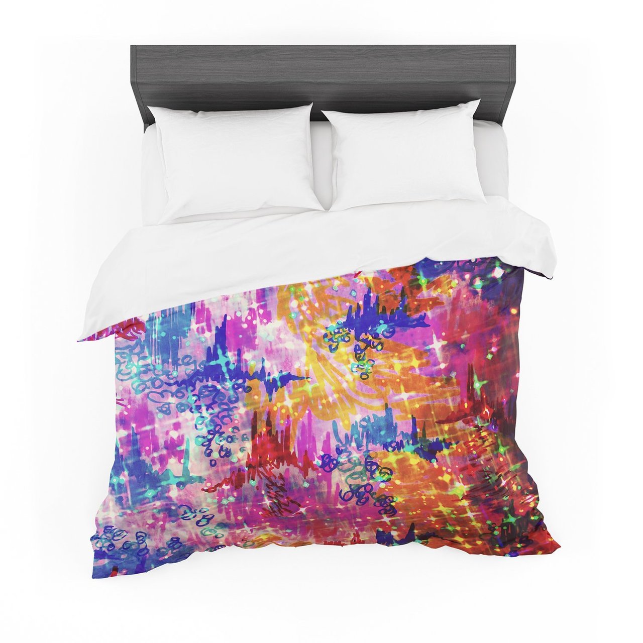 Ebi Emporium ‘Sky Risers’ Glam Pink Featherweight3D Customized Duvet Cover Bedding Sets