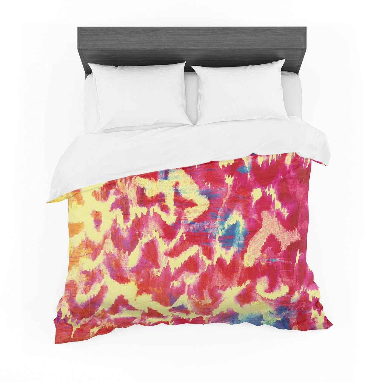 Ebi Emporium ‘Wild at Heart Revisited’ Pink Orange Featherweight3D Customized Duvet Cover Bedding Sets