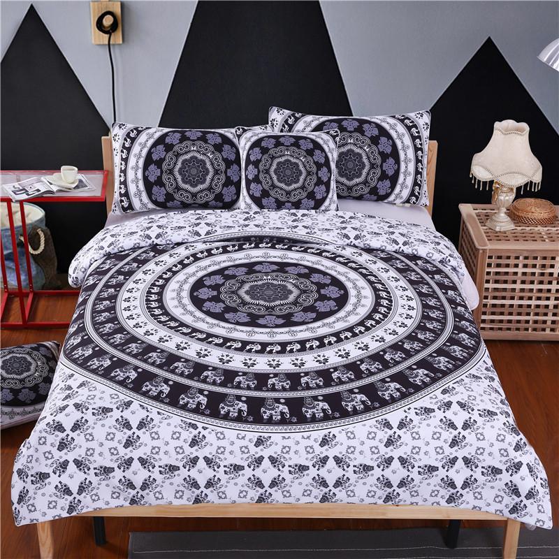 Elephant Mandala 3D Customized Duvet Cover Bedding Sets