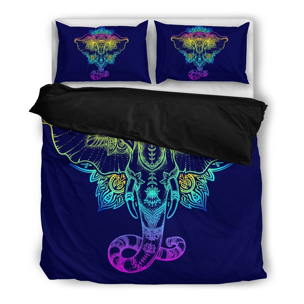 Elephant Over Mandala3D Customized Duvet Cover Bedding Sets
