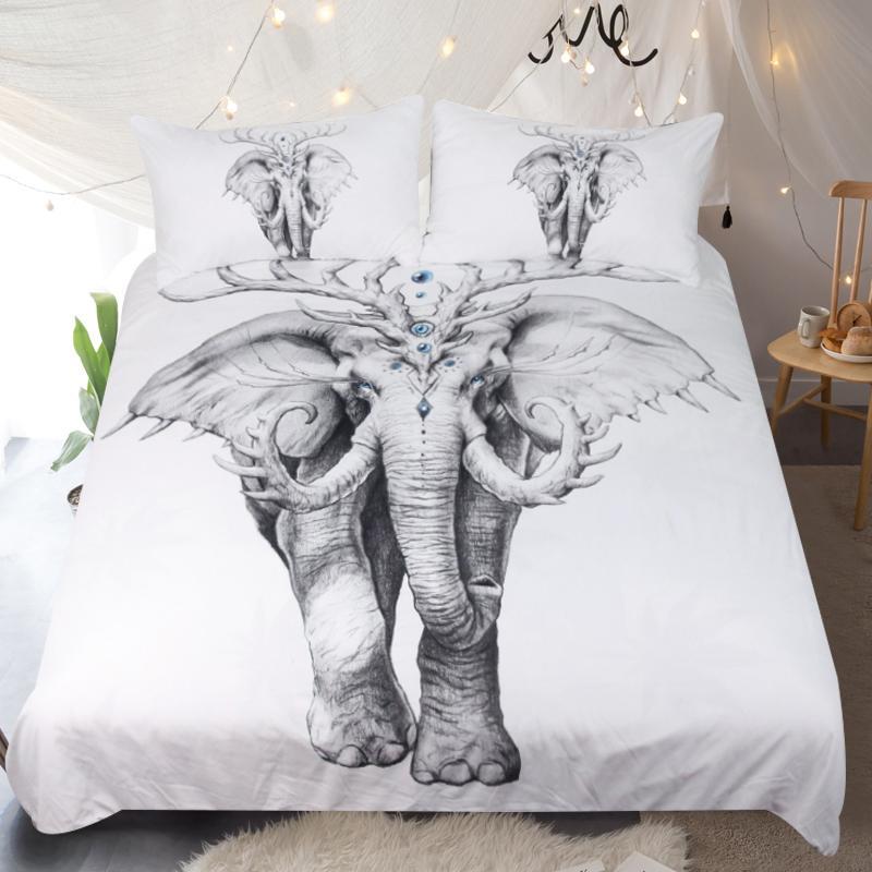 Elephantoul by JoJoes Art3D Customized Duvet Cover Bedding Sets